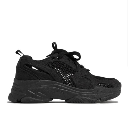 Black Mesh Sneakers (Runs Small)